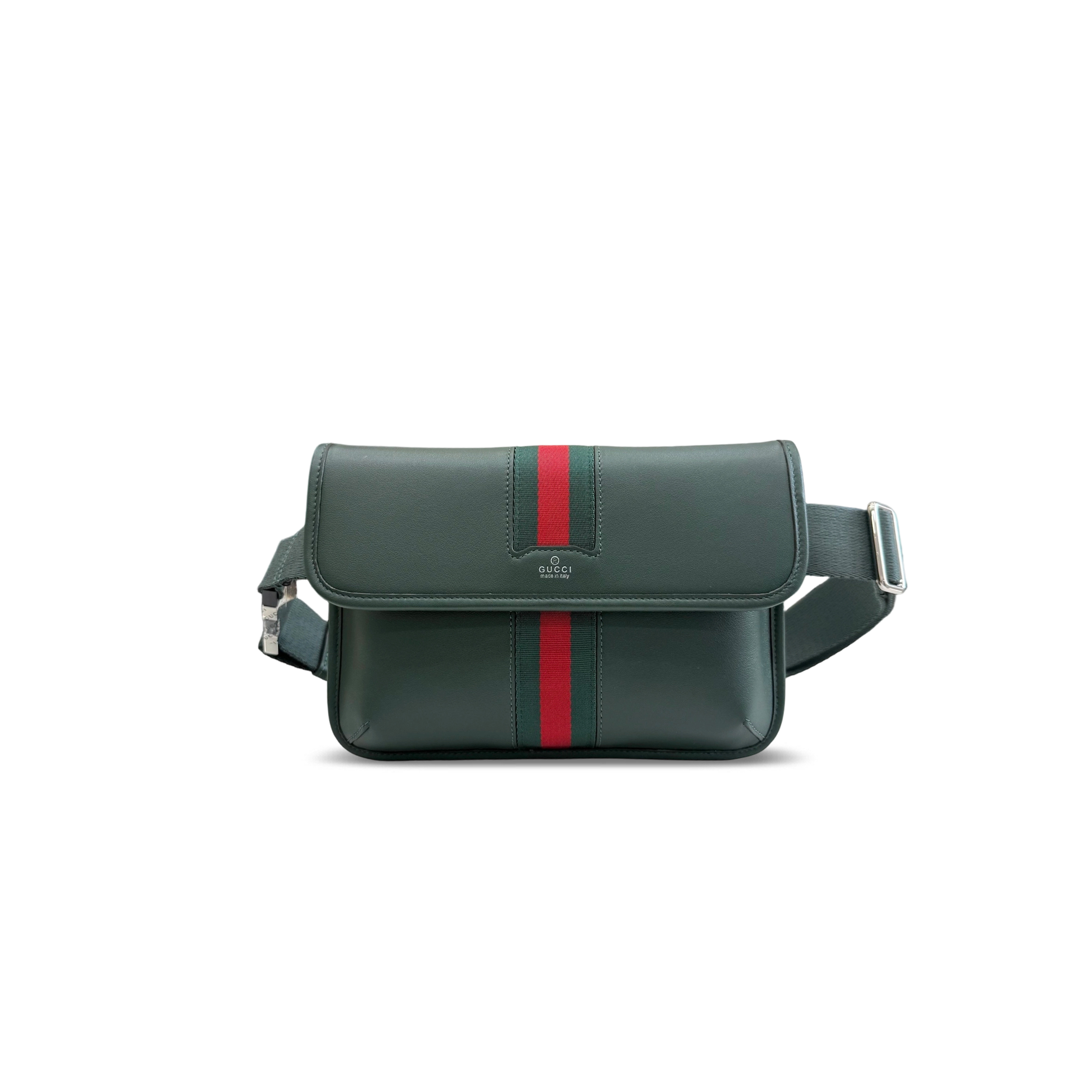 GUCCI WEB TRADEMARK SMALL BELT BAG ‎867032 (24*17*3.5cm)